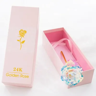 24K Gold Plated Rose Flower Creative Wedding and Holiday Gift